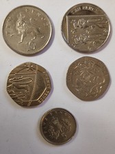 Monete Inglesi Regina Elisabetta II:  Penny, -5-10-20 Pence