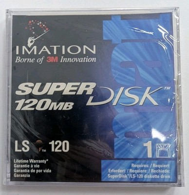 Imation LS120 SuperDisk Format Disk Brandneu, Versiegelt, Jewel Case 
