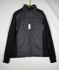 NWT Turtleson Fusion Quilted Jacket XL Black Hybrid Golf Insulated Waterfront