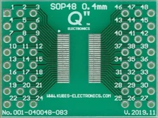 TVSOP48, BQSOP48, QVSOP48 0.40mm(0.016") to 2 x IDC3x8 [US]