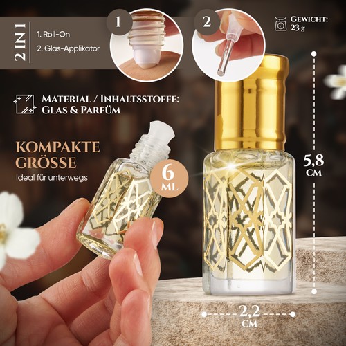 Oud Royal 6 ml olio profumato - mix muschio per uomo e donna - Foto 6 di 10