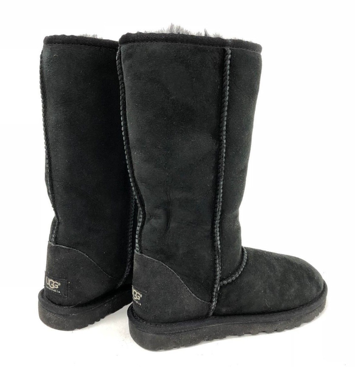 UGG Australia Women's Classic Tall Sheepskin Suede Boots Black