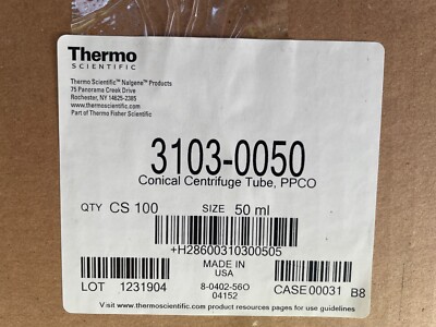 Thermo Scientific  Nalgene  PPCO-Zentrifugenröhrchen 3103-0050 10 x10Stück