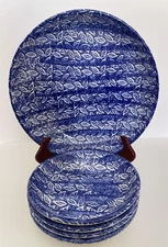 VTG Seymour Mann "Foliage" 13" Pasta/Salad Serving Bowl w/Four 8" Bowls Italy