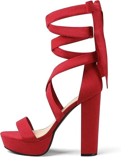 Froh Feet Women's Laceup Heel High Heel Sandal Antique Pcs in Sandal 3 to 7 Size - Picture 3 of 6