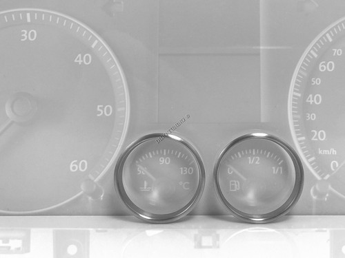 Fits VW Golf 5 V Plus 2003-2009 2-Teilig Matt Aluminium Tachoringe Tacho Ringe - Picture 4 of 8