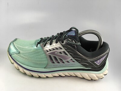 Brooks Womens Glycerin 14 1202171B444 Seafoam/Purp/Sil Running Shoes Sz  Medium