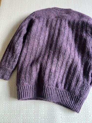 Vintage 90’s purple mohair blend cardigan size AU 8 US 4 - Picture 3 of 6