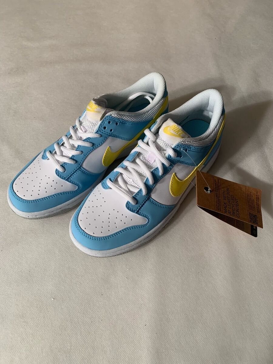 Nike Dunk Low Next Nature Homer Simpson GS Sz 4.5Y Blue Yellow