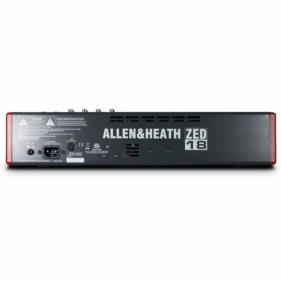 Allen & Heath ZED-18 | 10 Mono 4 Stereo Channel Neutrik XLR 1/4 Inch USB Mixer - Image 3 of 3
