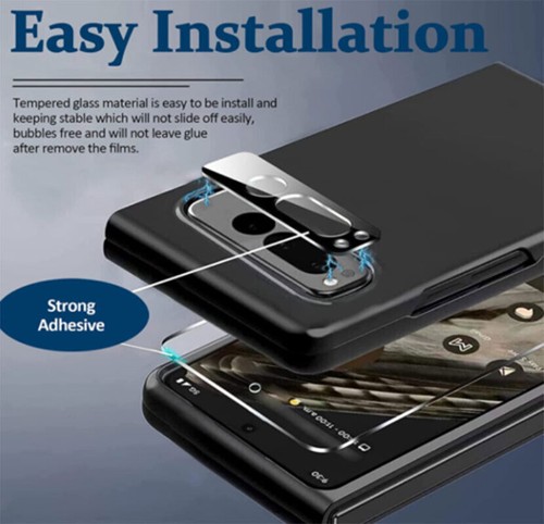 For Google Pixel Fold Privacy Tempered Glass Front Screen Protector/ Camera Lens - 第 6/9 張圖片