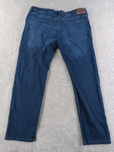 Chaps Jeans Mens Denim 40x32 Dark Blue Slim Straight Fit Cotton Blend - Bild 12 von 15
