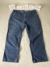 Carhartt FR FLAME RESISTANT 290-83 size 46X32 Carpenter BLUE Work PANT Fair J184