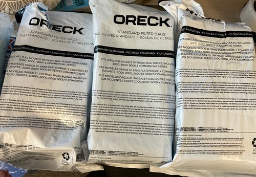 75 Ct Oreck XL PK800025 Upright Vacuum Bags 2000 8000 9000 commercial Free Ship - Picture 2 of 2
