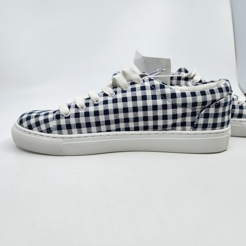 Zapatillas Tenis J Crew Talla 7 H-M Azul Guinga Nuevas Sin Caja - Imagen 5 de 19