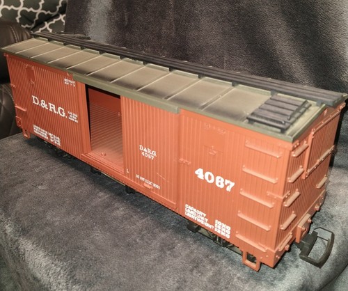 G Scale LGB D&RG Box Car #4067 Used - Missing Part - Picture 2 of 6