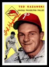 1994 Topps Archives Baseball #78 Ted Kazanski 1954 Reprint Signed Auto (no COA)