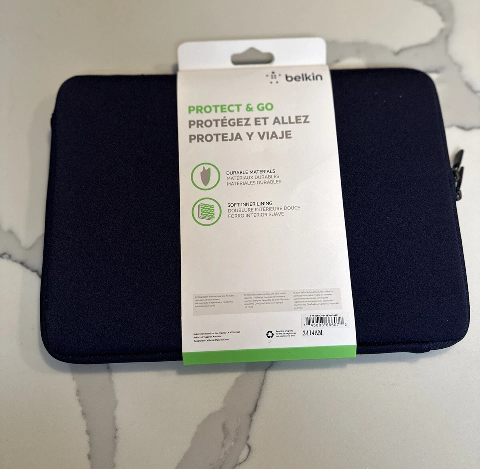 Belkin Funda Protectora Laptop Tablet Azul Marino 12" Funda Microsoft Surface PRO 3 Foto 2 de 4