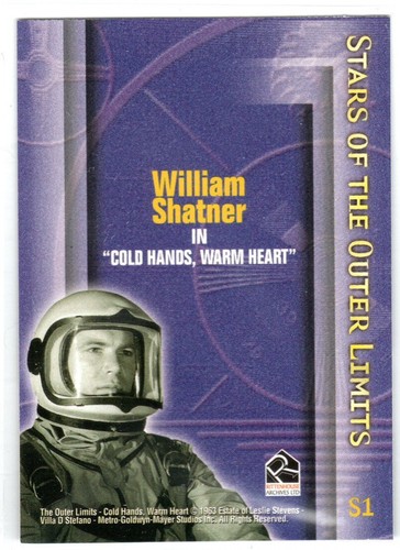 THE OUTER LIMITS PREMIERE EDITION S1 STARS OF INSERT WILLIAM SHATNER - Picture 2 of 2