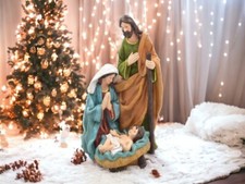 SACRA FAMIGLIA RESINA PRESEPE NATIVITA'