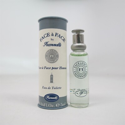 Face A Face Pour Homme by Faconnable 5 ml/ 0.16 oz Eau de Toilette Miniature NIB