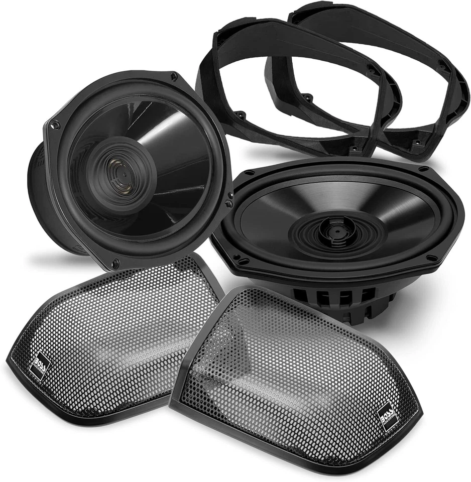 NEW BOSS AUDIO BHD14 REAR SADDLEBAG SPEAKERS KIT 6x9 HARLEY TOURING FLH/T 14-Up - Image 2 of 4
