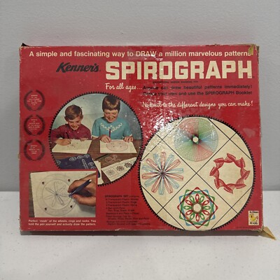 Vintage 1967 Kenner SPIROGRAPH  Set #401 Original Box. Missing Some Parts & Pens