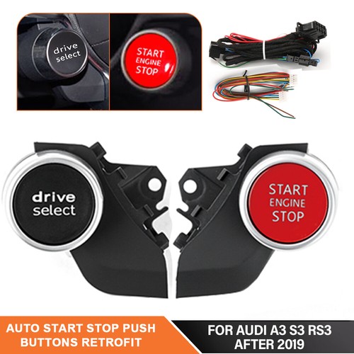 For AUDI A3 S3 RS3 After 2019 Ignition Button Start Stop Engine System Switches - Picture 1 of 6
