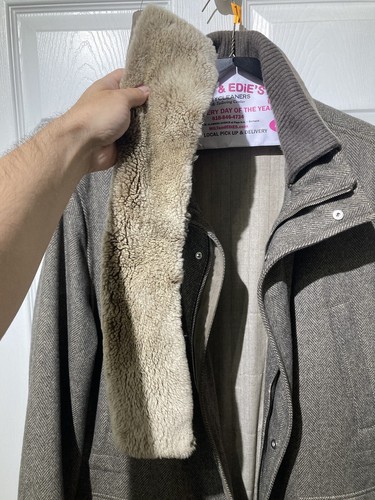 $5000 Ermenegildo Zegna Elements Cashmere Fur Brown Icer Traveller Coat Jacket - Picture 10 of 12