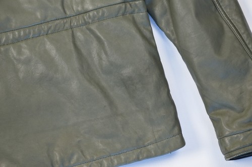 ETRO Men's Lambskin Leather Military Jacket w/Hood Insulated Olive Green Size M - Picture 9 of 15