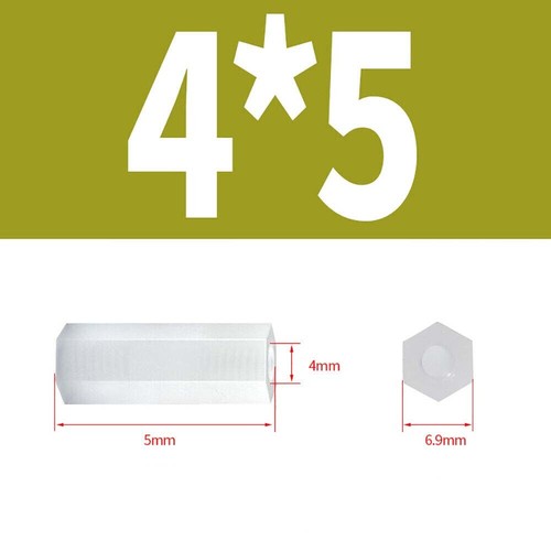M2 - M5 White Nylon Female Spacers Hex Standoff Pillar PCB Insulator Studs - Picture 54 of 82