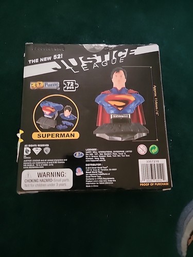 DC Comics Justice League Superman 3D Puzzle 72 Pieces The New 52 New - Picture 4 of 6