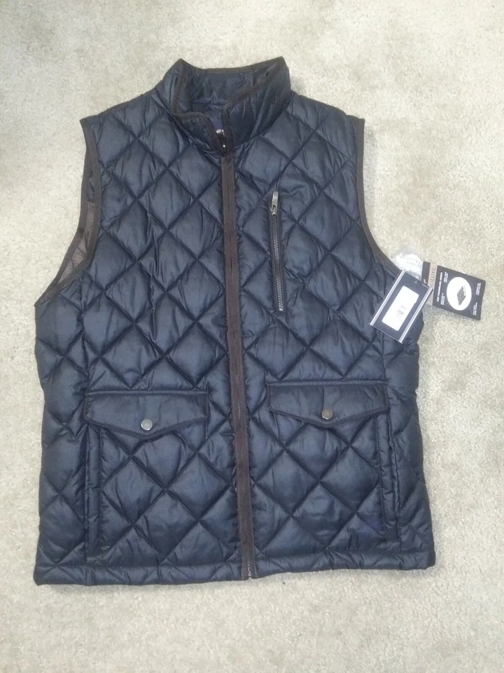 NUEVO CON ETIQUETAS MANTENTE ABRIGADO CON CHALECO ROUNDTREE & YORKE plumón alternativo. MEDIANO. Foto 3 de 4