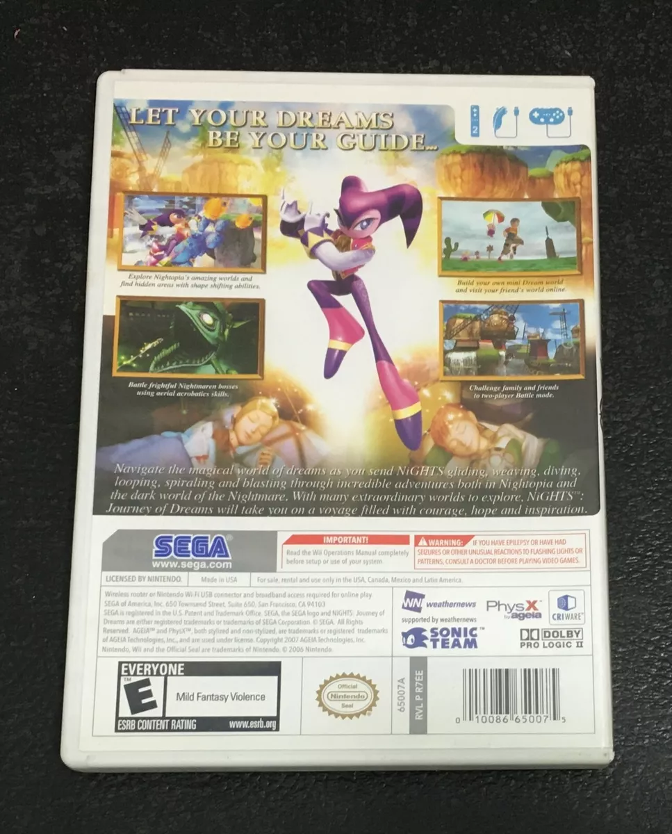  Nights Journey of Dreams - Nintendo Wii : Video Games