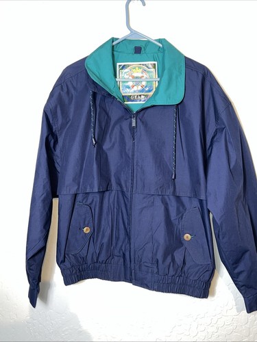 Vintage Gear for Sports Mens Full Zip Windbreaker Jacket Blue. Nice✅ (259) - Picture 8 of 13
