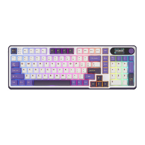 Wireless Gamer Keyboard Top Mount Screen Tri-mode Keyboard 98keys RGB Backlit - Picture 8 of 15