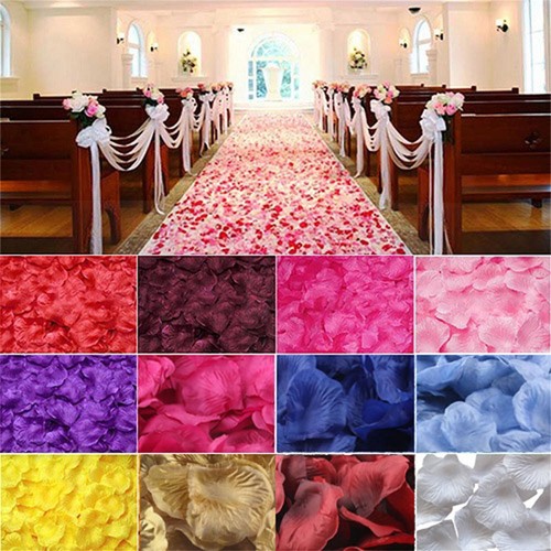 100 Stck. Rote Künstliche Gefälschte Rosenblätter Hochzeit Event Romantische Nacht Party Dekor