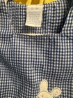 Boys Size 6/9 Months Blue Plaid Bunny Romper Shortall   SALE!! — photo 9