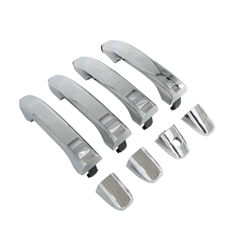 2014-2017 Exterior Door Handle Fit For Chevrolet Silverado 1500 Set of 4 Chrome Foto 3 de 4