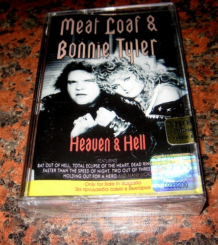 Meat Loaf & Bonnie Tyler Heaven & Hell CASSETTE Bulgarian Edition New Rare Tape - Picture 2 of 6