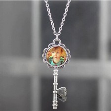 Personalized Photo Key Pendants Custom Necklace Loved One Gift for Family Member
