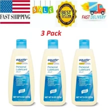 3 Pack Equate Liquid Personal Lubricant Jelly Fragrance Free 8OZ Fresh