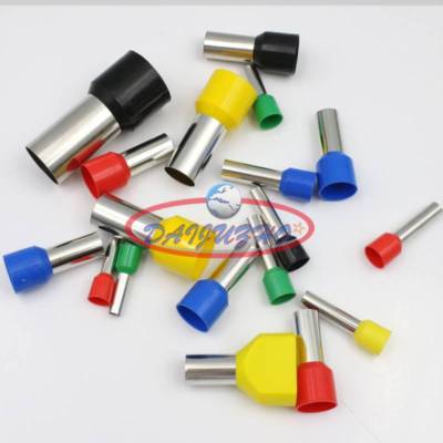 100 x E7508 AWG 20 / 0.75mm² Wire Crimp Cord End Terminal Insulated Ferrule Blue