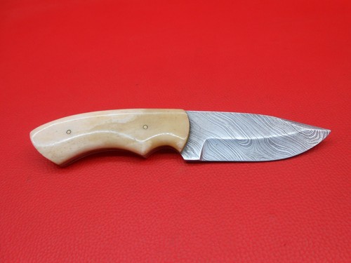 Twist Damascus Custom Handmade Hunting Knife Camel Bone Handle F237 - Picture 2 of 11