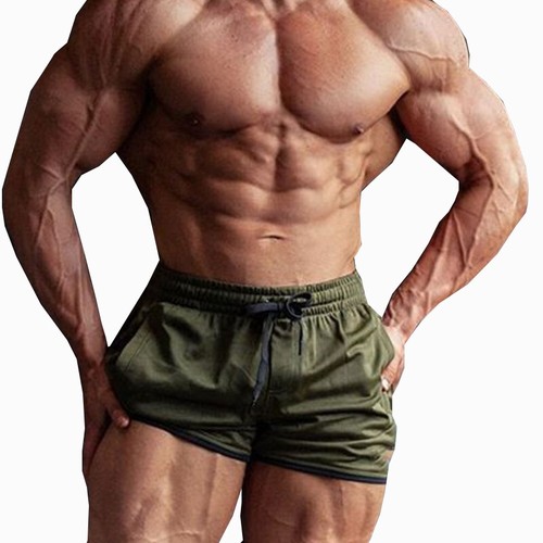 Men Training Shorts Gym Workout Sports Running Bodybuilding Fitness Short Pant л - Picture 34 of 54