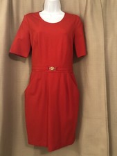 NWT Versace Sneath Red Dress Size IT 42