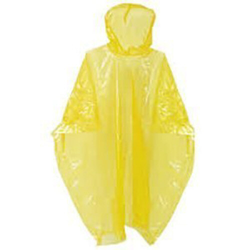 Pack of 50 Yellow Unisex Adult Storm Raincoat Emergency Hooded Rain Poncho 801-P - Bild 1 von 1