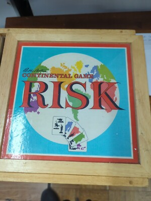 #ad #ad Risk Continental Bookshelf Board Game Nostalgia Game Series Wooden Box $19.99
