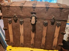 Antique 19th C. Victorian (1837-1901) Victorian Dome Top Chest