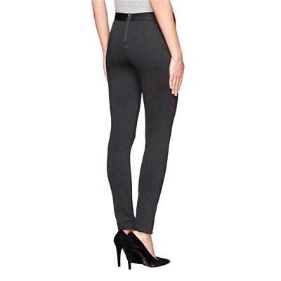 J.CREW CHARCOAL GRAY PIXIE PANTS IN STRETCH PONTE - SIZE 6 REGULAR